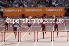 Eilidh Child on her way to winning the 400 metres hurdles at the Glasgow Diamond League. Photo: David T. Hewitson/Sports for All Pics
